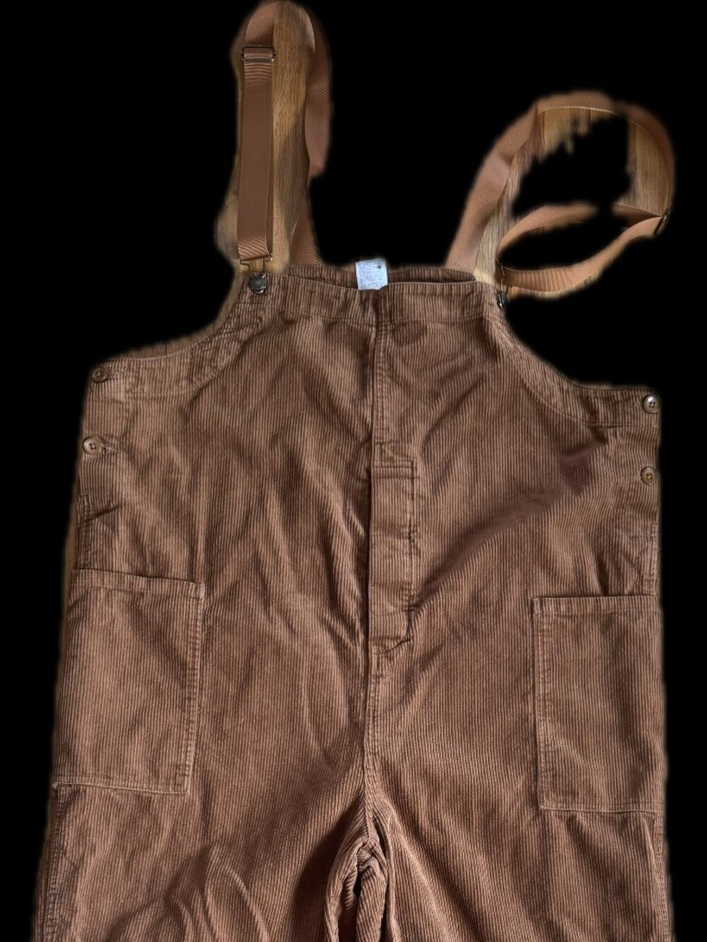 Cookman Fisherman's Bib Overall Corduroy Brown XL Chef Wear